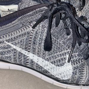 Grey, White & Black Nike Free Sneakers
